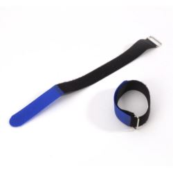 Adam Hall Cables VR 4040 BLU - Opaska kablowa na rzepy, 400 x 38 mm, niebieska
