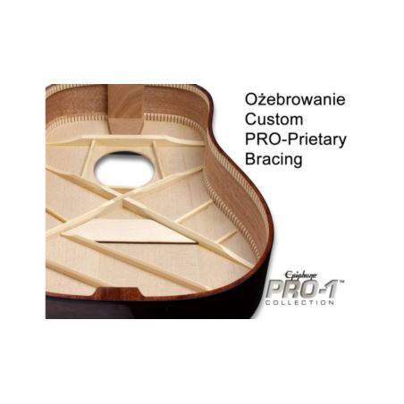 Epiphone PRO-1 TL gitara akustyczna, Trans Blue