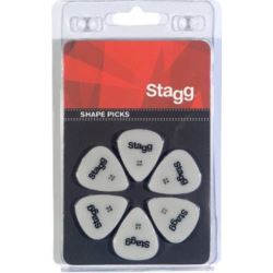 Stagg SPSTD X6-0.60 - kostki gitarowe