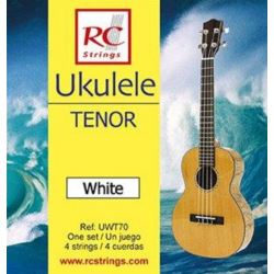 Royal Classics UWT70 Ukulele Tenor set. White