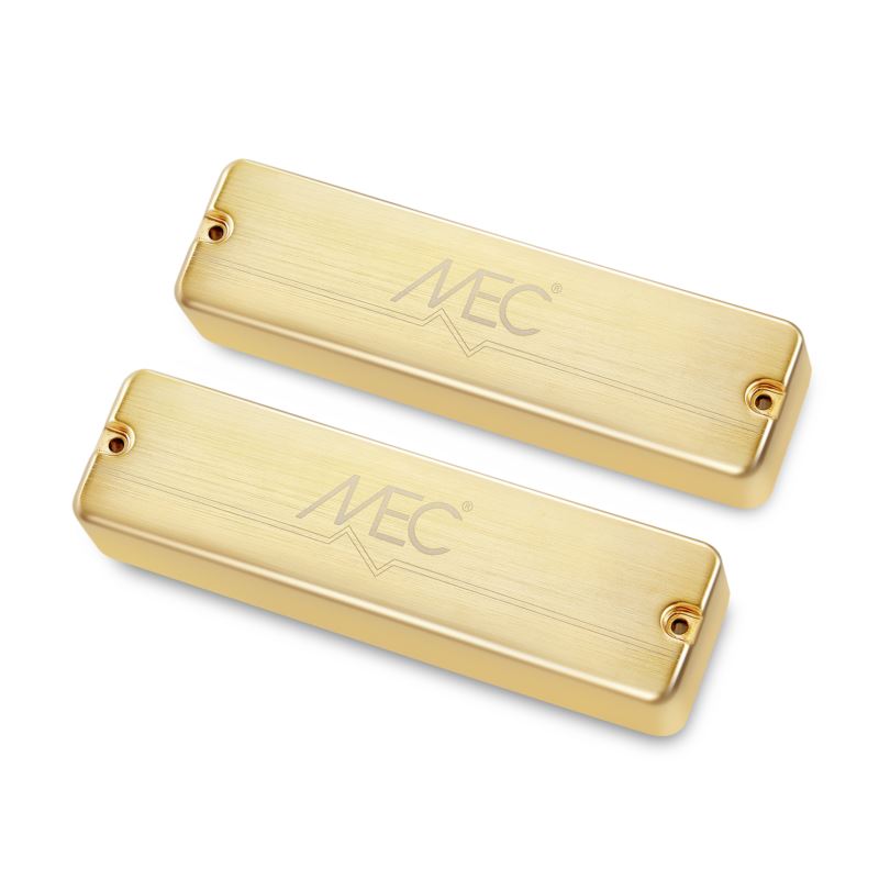 MEC Active Soapbar Humbucker Bass Pickup Set, Meta