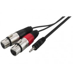 Monacor MCA-129J Kabel połączeniowy audio, 1m