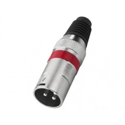 Monacor XLR-207P/RT Złącza XLR, 3-pinowe