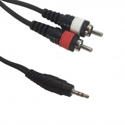 AC-J3S-2RM/1,5 3,5 Jack St/2x RCA cinch Accu Cable