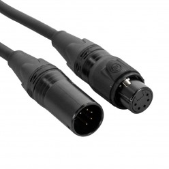 DMX 5pin IP65 3,0m STR Accu Cable