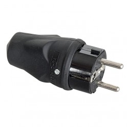 Showgear 90390 Rubber Schuko Connector Male