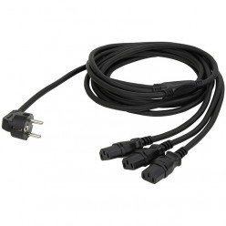 DAP 90443 Schuko to 3 IEC Splitter