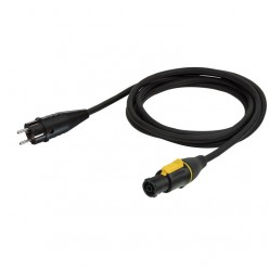 PCE 90473 Power Cable Schuko to Neutrik powerCON TRUE1 3 x 1.5 mm²