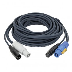 DAP 93001 FP18 Hybrid Cable - powerCON & 5-pin XLR - DMX / Power