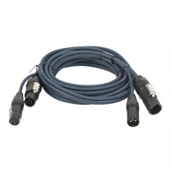 DAP FP1310 FP-13 Hybrid Cable - powerCON TRUE1 & 3-pin XLR -  DMX / Power