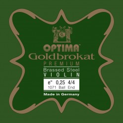 Optima 7163168 Struny do skrzypiec Goldbrokat Premium brass-coated powlekane