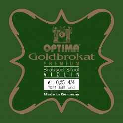 Optima 7163182 Struny do skrzypiec Goldbrokat Premium brass-coated powlekane