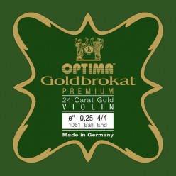 Optima 7163215 Struny do skrzypiec Goldbrokat Premium 24 Karat Gold