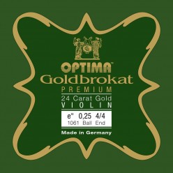 Optima 7163226 Struny do skrzypiec Goldbrokat Premium 24 Karat Gold