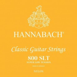 Hannabach 7164782 Struny do gitary klasycznej Serie 800 Super Low Tension Posrebrzany