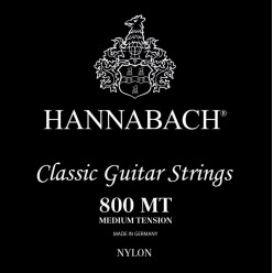 Hannabach 7164806 Struny do gitary klasycznej Serie 800 Medium tension Posrebrzany