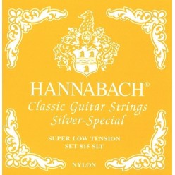 Hannabach 7164835 Struny do gitary klasycznej Serie 815 Super Low Tension Silver Special