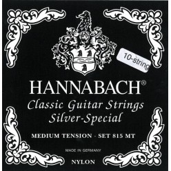 Hannabach 7164910 Struny do gitary klasycznej Serie 815 Dla gitar 8/10 strunowych / Medium Tension Silver Special