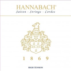 Hannabach 7165036 Struny do gitary klasycznej Serie 1869 Carbon/Gold HT