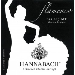 Hannabach 7165097 Struny do gitary klasycznej Serie 827 Medium Tension Flamenco