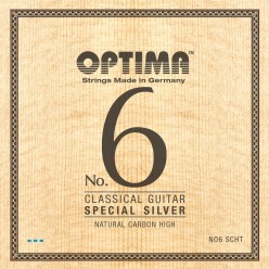 Optima 7165212 Struny do gitary klasycznej No. 6 Special Silver