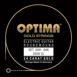 Optima 7166600 Gitara elektryczna struny Gold Strings Round Wound