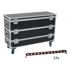 EUROLITE LED BAR-12 QCL RGB+UV Bar + Skrzynia z kółkami