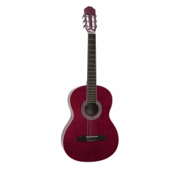 DIMAVERY AC-303 Classical Guitar, red