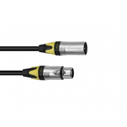 PSSO XLR cable COL 3pin 20m bk Neutrik