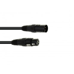 EUROLITE DMX cable XLR 3pin 3m bk