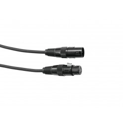 EUROLITE DMX cable XLR 5pin 1m bk