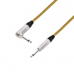 Adam Hall Cables 5 STAR IRP 0450 VINTAGE - Kabel instrumentalny NEUTRIK® 6,3 mm jack kątowy do 6,3 mm jack 4,5 m