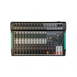 Monacor ZZMX12RBT 12-kanałowy mikser audio  z funkcją nagrywania