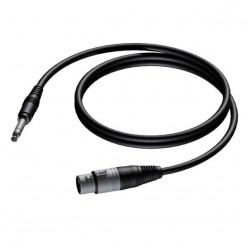 Procab CAB723/1.5 XLR female - 6.3 mm Jack male stereo 1,5 meter