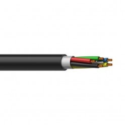 Procab LSS504B/1 Loudspeaker cable - 5 x 0,4 mm? - 21 AWG - with steel tension cable 100 meter,