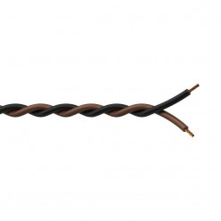 Procab PR4609/1 Twisted assembling cable - 2 x 1 mm? - 17 AWG 100 meter, black & white