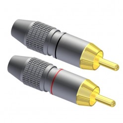 Procab VC209 Cable connector - RCA/Cinch male - pair Connector