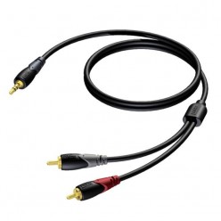 PROCAB CLA711/20 3.5 mm Jack male stereo - 2 x RCA/Cinch male 20 meter