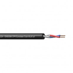 Procab CMC224-CCA/1 Balanced microphone cable - flex 2 x 0.20 mm? - 24 AWG - EN50399 CPR Eurocla