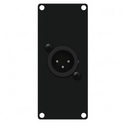 CAYMON CASY122/B CASY 1 space with XLR male to 3-pin terminal block Black version