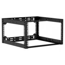 CAYMON OPR506A/B 19" in depth adjustable open frame rack - 6 unit - 500 ~ 700 mm Black