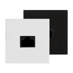 AUDAC CP43ARP/W Connection plate - rj45 + repeater - bticino White version