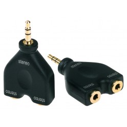 DIE HARD DHPA140 PROEL ADAPTERS adapter 2x gniazdo Jack 3.5 stereo - wtyk Jack 3.5 stereo