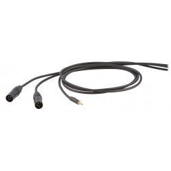 DIE HARD DHS595LU18 ONEHERO Series kabel 2x XLRm - Jack 3.5 stereo 1.8m