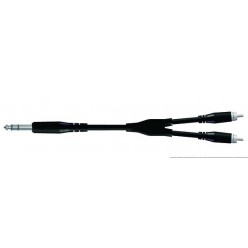PROEL STAGE BULK550LU18 BULK Series kabel wtyk Jack 6.3 stereo - 2x wtyk RCA 1.8m