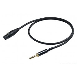 PROEL STAGE CHL210LU1 CHALLENGE Series kabel zbalansowany XLRf - Jack 6.3 stereo 1m