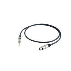 PROEL STAGE STAGE290LU1 STAGE Series kabel niezbalansowany wtyk XLRf 3pin - wtyk Jack 6.3 mono, dł. 1m