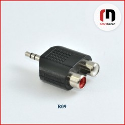 Reds Music  R09 Adapter 2 x RCA F / Jack stereo 3.5mm