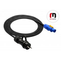 Reds Music  KZN1290 Kabel zasilający KZN12 - Schuko / Powercon Neutrik długość 9.0 m