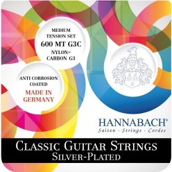 Hannabach 13636898 Struny do gitary klasycznej 600 G3C  G3 CARBONHannabach Struny do gitary klasycznej 600 G3C  G3 CARBON